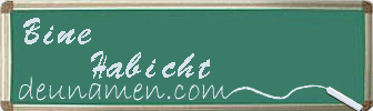 Bine Habicht Visitenkarte